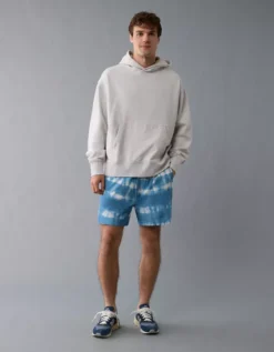 AE 24/7 5" Lined Training Short Blue Breeze -American Eagle Fashion 4134 7843 441 os