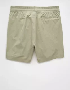 AE 24/7 5" Lined Training Short Faded Olive -American Eagle Fashion 4134 7845 341 b