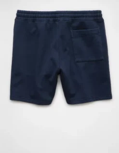 AE 6" Laidback Luxe Heavyweight Jogger Short Navy -American Eagle Fashion 4134 7886 410 b