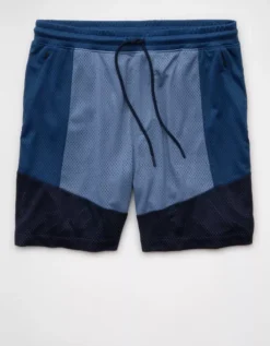 AE 24/7 Mesh Short Blue -American Eagle Fashion 4134 7920 400 f