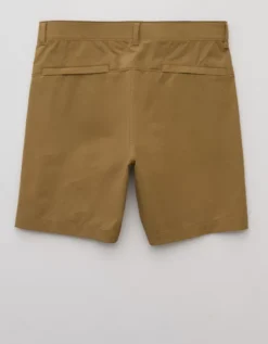 AE 24/7 7" Flex Club Short Toasted Almond -American Eagle Fashion 4134 7921 238 b