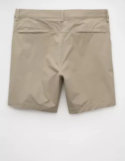 AE 24/7 7" Flex Club Short Taupe -American Eagle Fashion 4134 7921 256 b