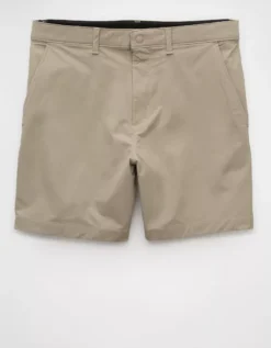 AE 24/7 7" Flex Club Short Taupe -American Eagle Fashion 4134 7921 256 f
