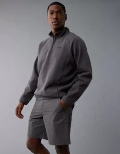 AE 24/7 9" Flex Club Short Gray -American Eagle Fashion 4134 7922 020 os