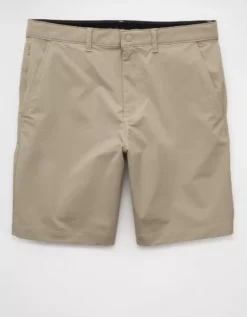 AE 24/7 9" Flex Club Short Taupe -American Eagle Fashion 4134 7922 256 f