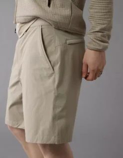 AE 24/7 9" Flex Club Short Taupe -American Eagle Fashion 4134 7922 256 os
