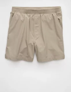 AE 24/7 6" Flex Hybrid Short Taupe -American Eagle Fashion 4134 7923 256 f