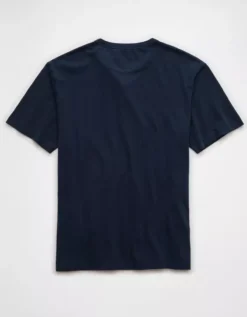 AE Lived-In Henley T-Shirt Navy -American Eagle Fashion 4165 3531 410 b