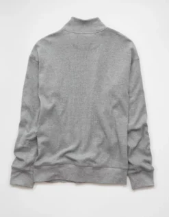 AE Boxy Quarter-Zip Thermal Grey -American Eagle Fashion 4171 4787 050 b