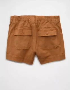 AE Stretch High-Waisted Relaxed Utility Short Brown -American Eagle Fashion 4331 5460 200 b