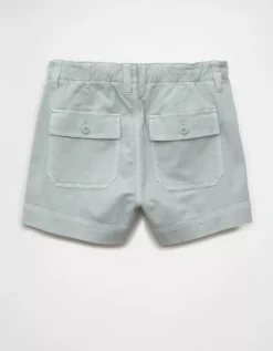 AE Stretch High-Waisted Relaxed Utility Short Blue -American Eagle Fashion 4331 5460 400 b