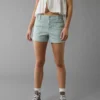 AE Stretch High-Waisted Relaxed Utility Short Blue