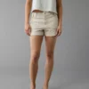 AE Stretch High-Waisted Relaxed Utility Short Beige