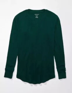 AE Oversized Long-Sleeve Plush Tee 5 AE Oversized Long-Sleeve Plush Tee -American Eagle Fashion 4373 9045 788 f