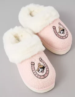 AE Western Mickey Scuff Slipper Light Pink -American Eagle Fashion 4412 6940 610 b