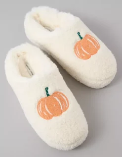 AE Pumpkin Scuff Slipper Ivory 6 AE Pumpkin Scuff Slipper Ivory -American Eagle Fashion 4412 6976 161 b