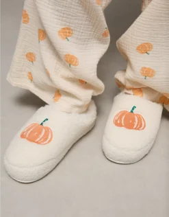 AE Pumpkin Scuff Slipper Ivory
