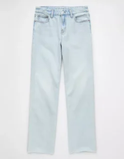 AE Stretch Curvy High-Waisted Stovepipe Jean Light Wash -American Eagle Fashion 4431 5525 915 f