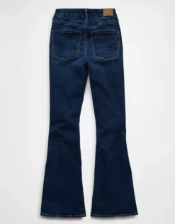 AE Next Level Curvy Super High-Waisted Flare Jean Storm Dark -American Eagle Fashion 4434 5530 099 b