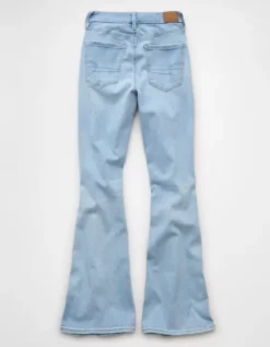 AE Next Level Curvy Ripped Super High-Waisted Flare Jean Crystal Ice -American Eagle Fashion 4434 5754 959 b