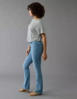 AE Luxe Curvy High-Waisted Skinny Kick Jean Dream Blue 9 AE Luxe Curvy High-Waisted Skinny Kick Jean Dream Blue -American Eagle Fashion 4434 5879 867 os