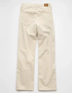 AE Stretch High-Waisted Stovepipe Jean Ecru Denim -American Eagle Fashion 4435 5259 154 b