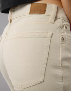 AE Stretch High-Waisted Stovepipe Jean Ecru Denim -American Eagle Fashion 4435 5259 154 d2