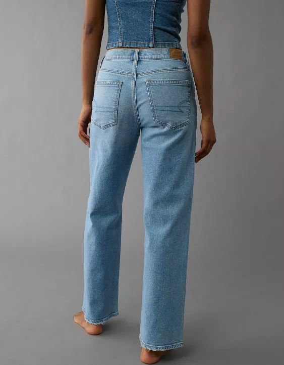 AE Strigid High-Waisted Stovepipe Jean Medium Indigo 3 AE Strigid High-Waisted Stovepipe Jean Medium Indigo - Image 3