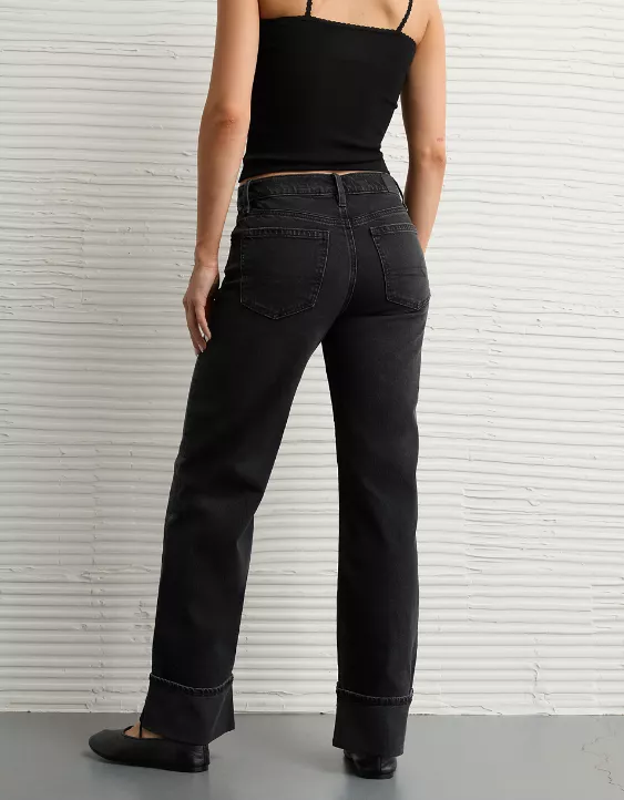 AE Stretch High-Waisted Stovepipe Jean Black Blaze 3 AE Stretch High-Waisted Stovepipe Jean Black Blaze - Image 3