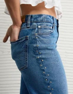 AE Stretch Studded High-Waisted Stovepipe Jean Had A Cool Moment -American Eagle Fashion 4435 5872 165 d2