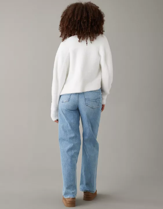 AE Strigid Curvy Super High-Waisted Baggy Straight Embellished Jean 2 AE Strigid Curvy Super High-Waisted Baggy Straight Embellished Jean - Image 2