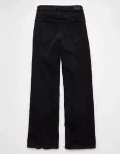AE Strigid Curvy Super High-Waisted Baggy Straight Jean Rocker Black 8 AE Strigid Curvy Super High-Waisted Baggy Straight Jean Rocker Black -American Eagle Fashion 4436 5700 080 b