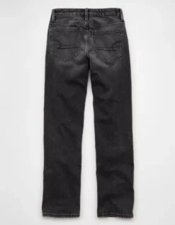 AE Stretch Curvy Straight Jean Black Slash -American Eagle Fashion 4437 5798 067 b