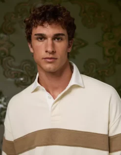 AE X Tru Kolors Pique Rugby Sweatshirt Cream -American Eagle Fashion 5165 4855 106 d2