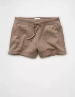 AE Everyday Luxe Sweat Short Coffee -American Eagle Fashion 5420 8420 227 f