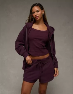 AE Everyday Luxe Sweat Short Jet Indigo