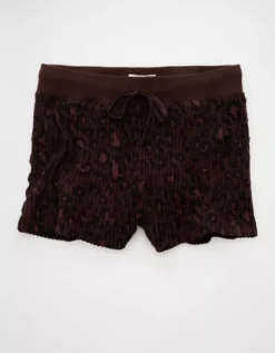 AE High-Waisted Big Hug Waffle Short Terrace -American Eagle Fashion 5420 8563 255 f