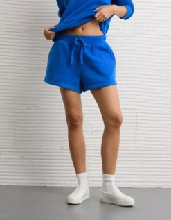 AE Everyday Luxe Sweat Short Rich Sapphire -American Eagle Fashion 5420 8596 493 d2