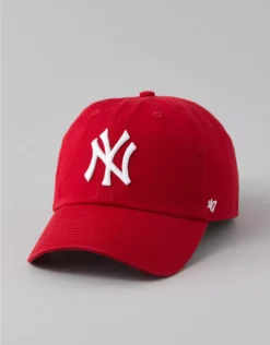 '47 New York Yankees Baseball Hat Bright Red