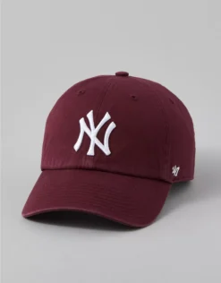 '47 New York Yankees Baseball Hat Burgundy