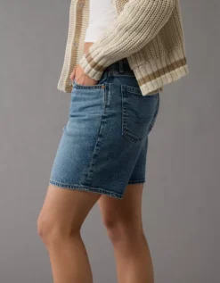 AE 8" Strigid Perfect Denim Bermuda Short Medium Vintage Wash -American Eagle Fashion 6332 8152 489 d2