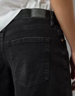 AE 15" Stretch Low-Rise Jort Black -American Eagle Fashion 6332 8372 001 d2