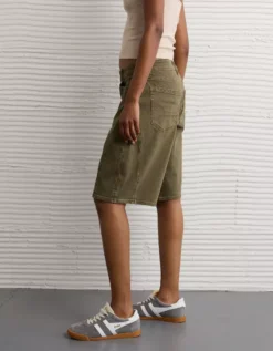 AE 13" Stretch Barrel Short Camo Green -American Eagle Fashion 6332 8388 329 os