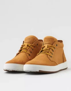 Timberland Men's Davis Square Sneaker Tan -American Eagle Fashion 7213 1698 207 d1