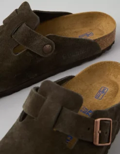 Birkenstock Men's Boston Soft Footbed Clog Brown 5 Birkenstock Men's Boston Soft Footbed Clog Brown -American Eagle Fashion 7213 1802 200 d1