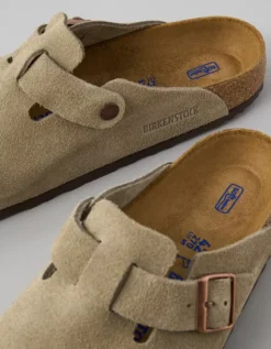 Birkenstock Men's Boston Soft Footbed Clog Taupe -American Eagle Fashion 7213 1802 256 d1