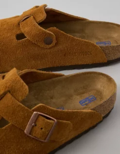 Birkenstock Men's Boston Soft Footbed Clog Caramel -American Eagle Fashion 7213 1802 293 d1