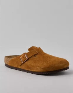 Birkenstock Men's Boston Soft Footbed Clog Caramel