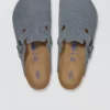 Birkenstock Men's Boston Soft Footbed Clog Steel Blue
