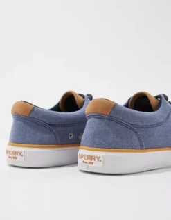 Sperry Men's Striper II CVO SeaCycled Twill Sneaker -American Eagle Fashion 7213 7396 410 d1